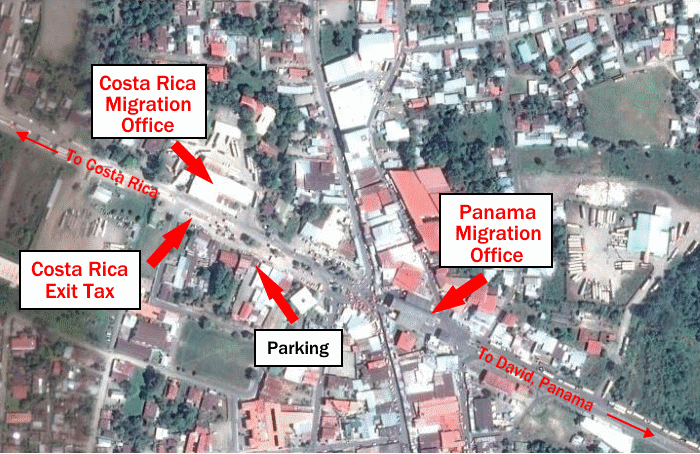 Map Paso Canoas Border