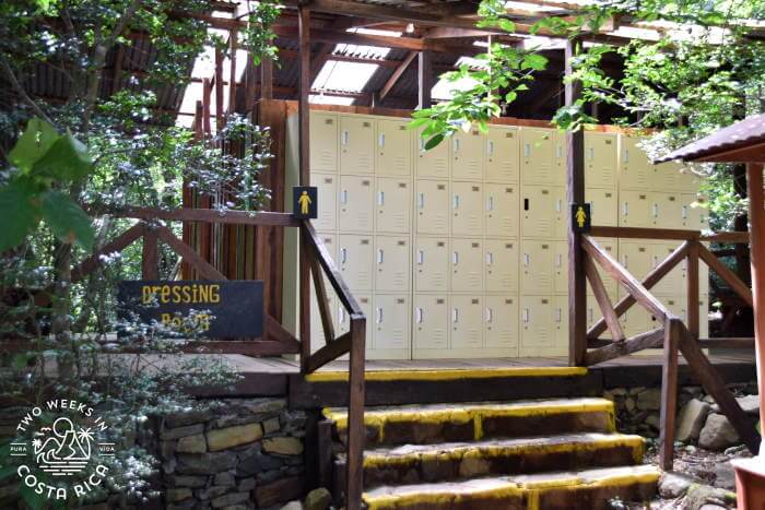 Lockers Entrance Hacienda Guachipelin Hot Springs