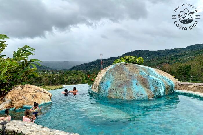 Infinity hot springs pool