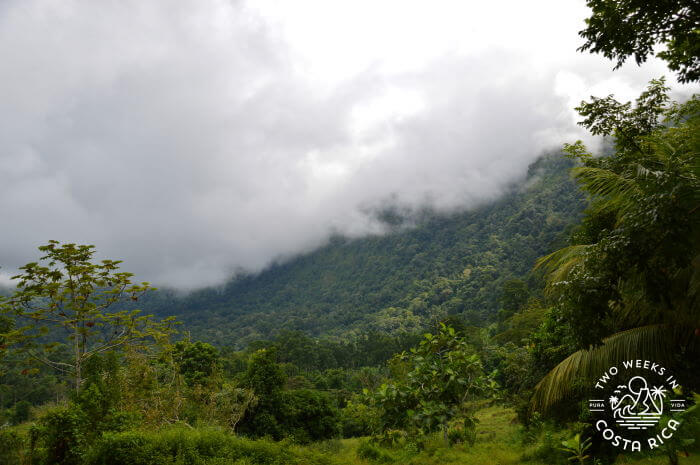 Typical rainy season weather Costa Rica