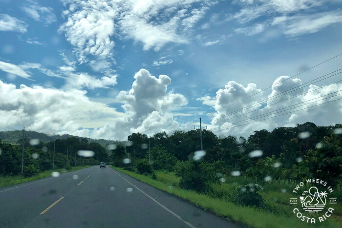 Light rain rainy season Costa Rica