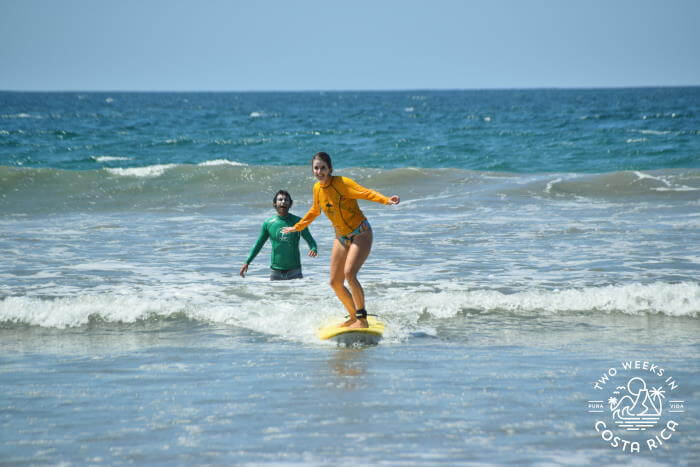 Catching a wave for the first time