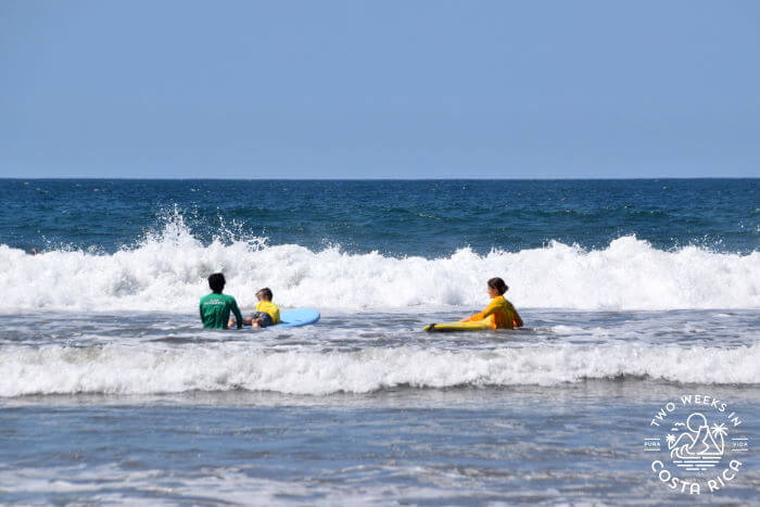 paddling out to surf