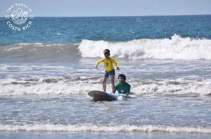 Six year-old Surfing