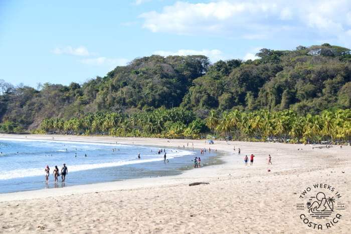 Playa Carrillo on the weekend