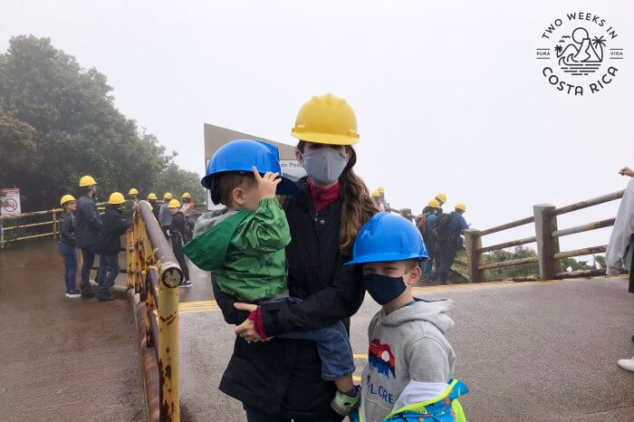 Hard Hats Poas Volcano