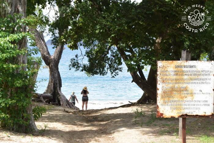 Entrance Playa Penca