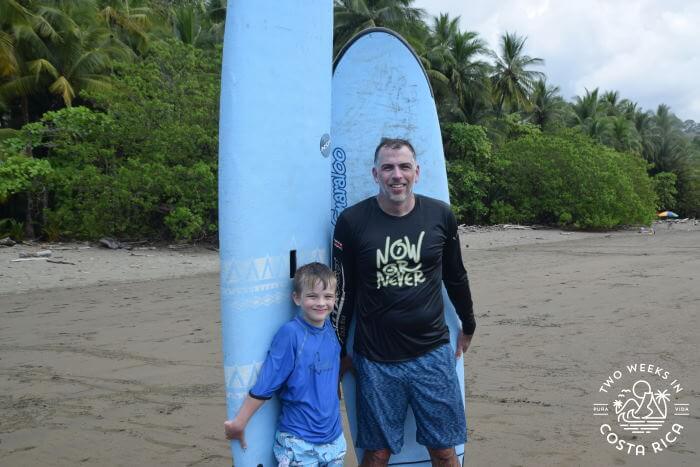 Father son surf lesson