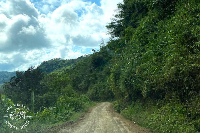 Dirt road mountains Uvita