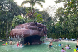 Large hot springs pool